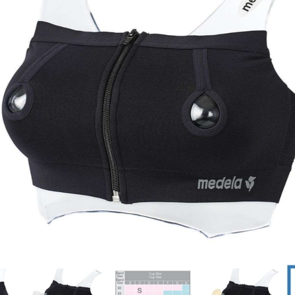 Medela Easy Expression Bustier Black, Medium...New - Picture 3 of 7